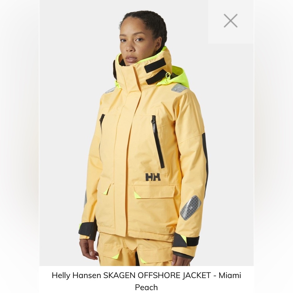 Women’s Helly Hansen Skagen Offshore Jacket M NWT Peach yellow sold out
